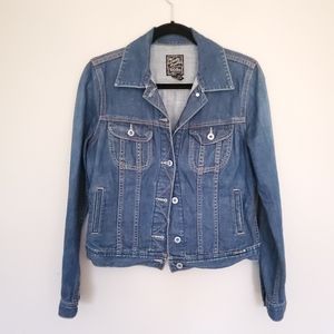 Lucky Brand medium wash denim jean jacket M